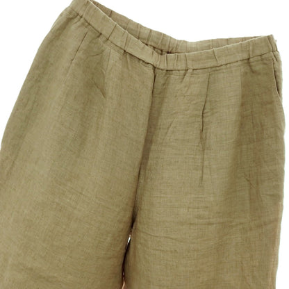 【中古】イレーヴ YLEVE リネン イージーパンツ カーキオリーブ【サイズ4】【 状態ランクB 】【 メンズ 】