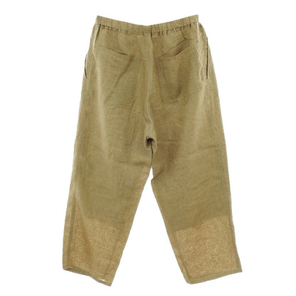 【中古】イレーヴ YLEVE リネン イージーパンツ カーキオリーブ【サイズ4】【 状態ランクB 】【 メンズ 】