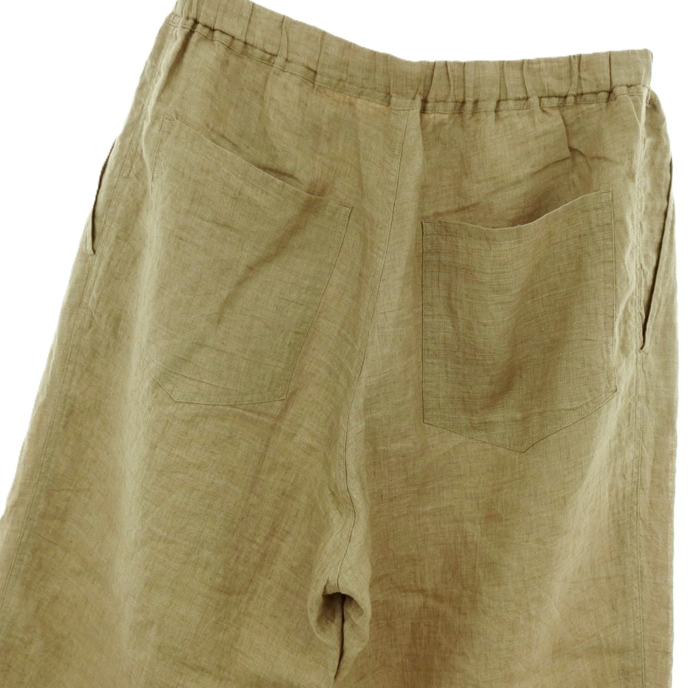 【中古】イレーヴ YLEVE リネン イージーパンツ カーキオリーブ【サイズ4】【 状態ランクB 】【 メンズ 】
