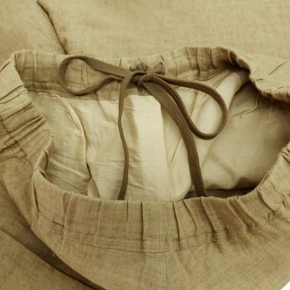 【中古】イレーヴ YLEVE リネン イージーパンツ カーキオリーブ【サイズ4】【 状態ランクB 】【 メンズ 】