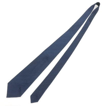 【中古】ココン COCON 柞蚕シルク トレピエゲ ソリッド ネクタイ ネイビー【 状態ランクB 】【 メンズ 】