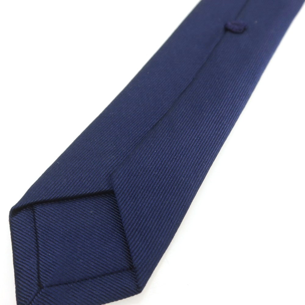 【中古】ココン COCON シルク トレピエゲ ソリッド ネクタイ ネイビー【 状態ランクB 】【 メンズ 】