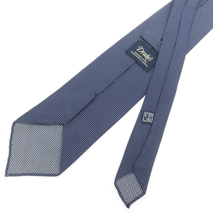 【中古】ドレイクス DRAKES シルク ドット柄ネクタイ ネイビーxホワイト【 状態ランクB 】【 メンズ 】