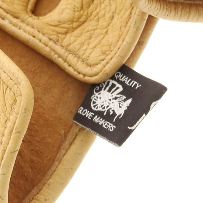 【中古】チェスタージェフリー CHESTER JEFFERIES レザー 手袋 グローブ イエローベージュ【 表記なし（M位） 】【 状態ランクC 】【 メンズ 】