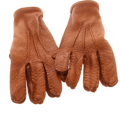 【中古】チェスタージェフリー CHESTER JEFFERIES レザー 手袋 グローブ ブラウン【 表記なし（M位） 】【 状態ランクB 】【 メンズ 】