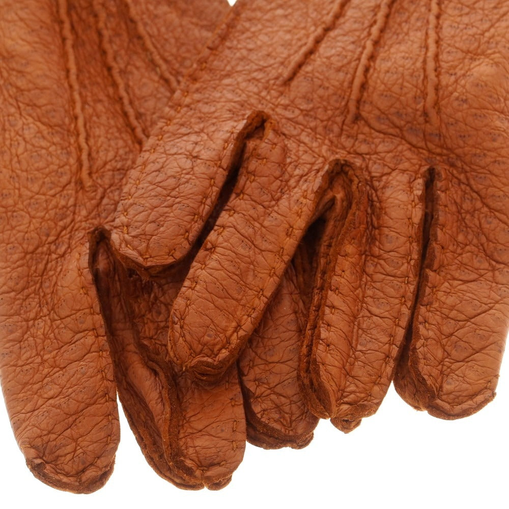 【中古】チェスタージェフリー CHESTER JEFFERIES レザー 手袋 グローブ ブラウン【 表記なし（M位） 】【 状態ランクB 】【 メンズ 】