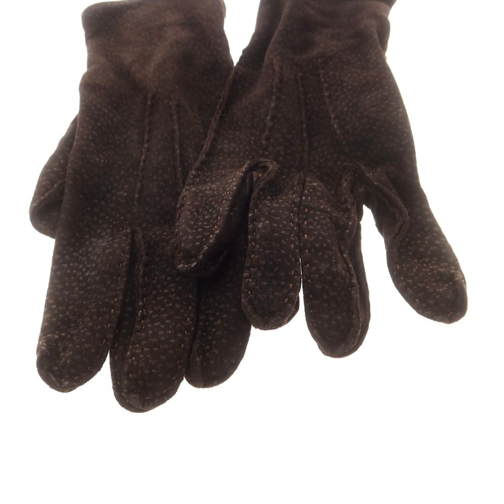 【中古】チェスタージェフリー CHESTER JEFFERIES レザー 手袋 グローブ ブラックブラウン【 表記なし（M位） 】【 状態ランクC 】【 メンズ 】