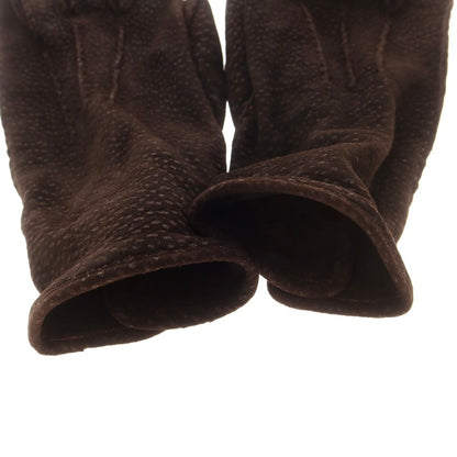 【中古】チェスタージェフリー CHESTER JEFFERIES レザー 手袋 グローブ ブラックブラウン【 表記なし（M位） 】【 状態ランクC 】【 メンズ 】