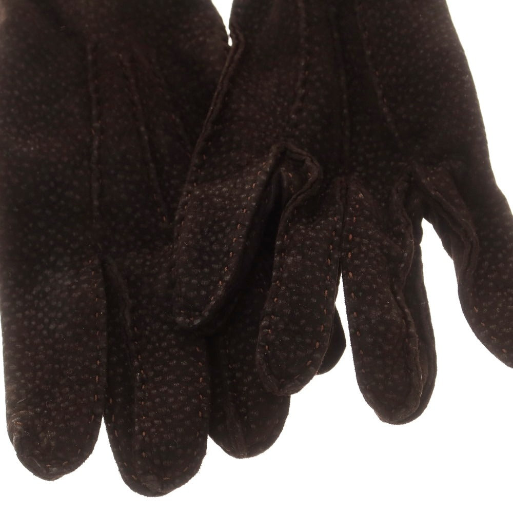 【中古】チェスタージェフリー CHESTER JEFFERIES レザー 手袋 グローブ ブラックブラウン【 表記なし（M位） 】【 状態ランクC 】【 メンズ 】
