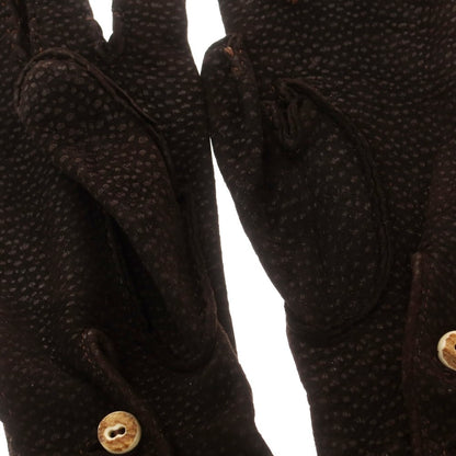 【中古】チェスタージェフリー CHESTER JEFFERIES レザー 手袋 グローブ ブラックブラウン【 表記なし（M位） 】【 状態ランクC 】【 メンズ 】