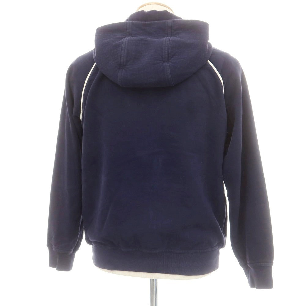 【中古】ブルネロクチネリ Brunello Cucinelli コットン ダブルジップ パーカー ライトネイビー【 XS 】【 状態ランクD 】【 メンズ 】