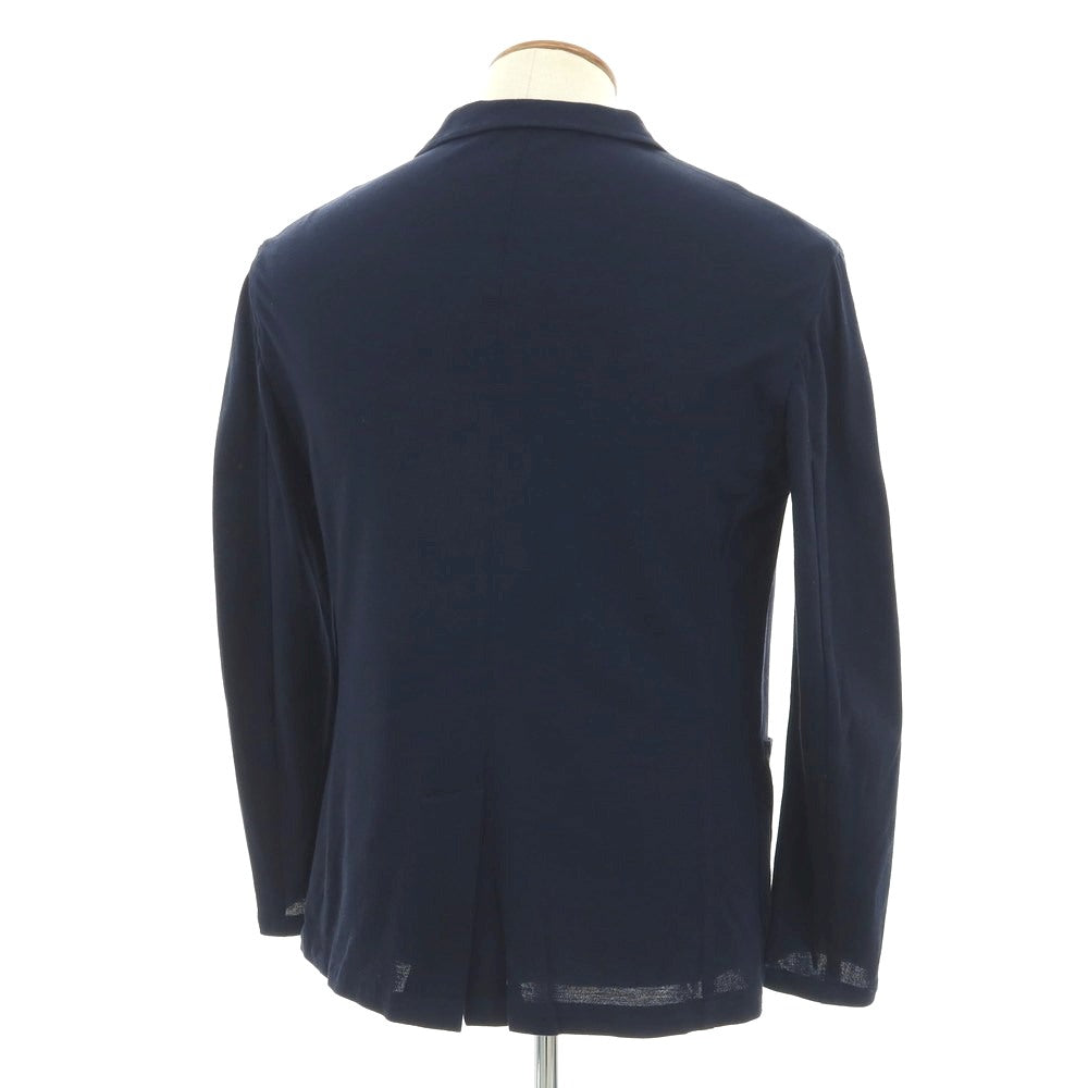 【中古】ジャンネット giannetto コットン 2B カジュアルジャケット ネイビー【 48 】【 状態ランクB 】【 メンズ 】