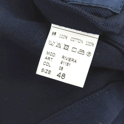 【中古】ジャンネット giannetto コットン 2B カジュアルジャケット ネイビー【 48 】【 状態ランクB 】【 メンズ 】