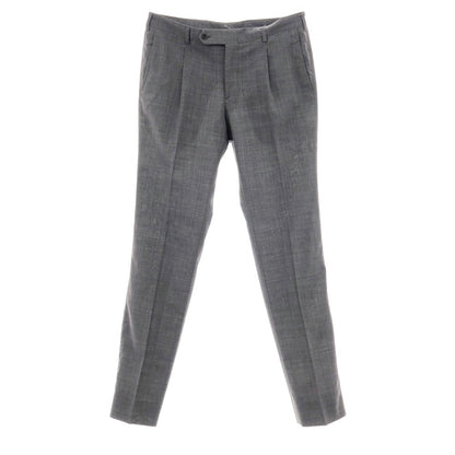 【中古】ベルベスト Belvest ストレッチ ポリエステルウールナイロン ドレススラックスパンツ グレー【サイズ46】【 状態ランクB 】【 メンズ 】
