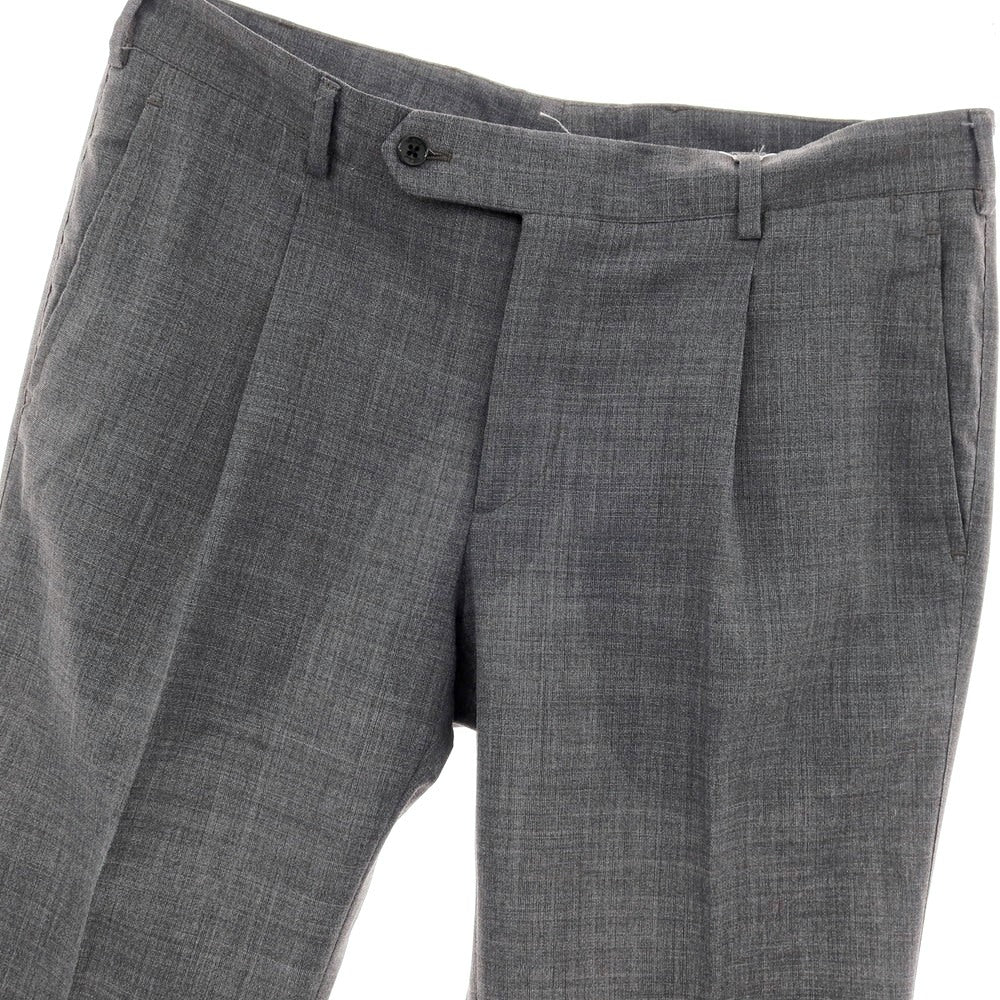 【中古】ベルベスト Belvest ストレッチ ポリエステルウールナイロン ドレススラックスパンツ グレー【サイズ46】【 状態ランクB 】【 メンズ 】