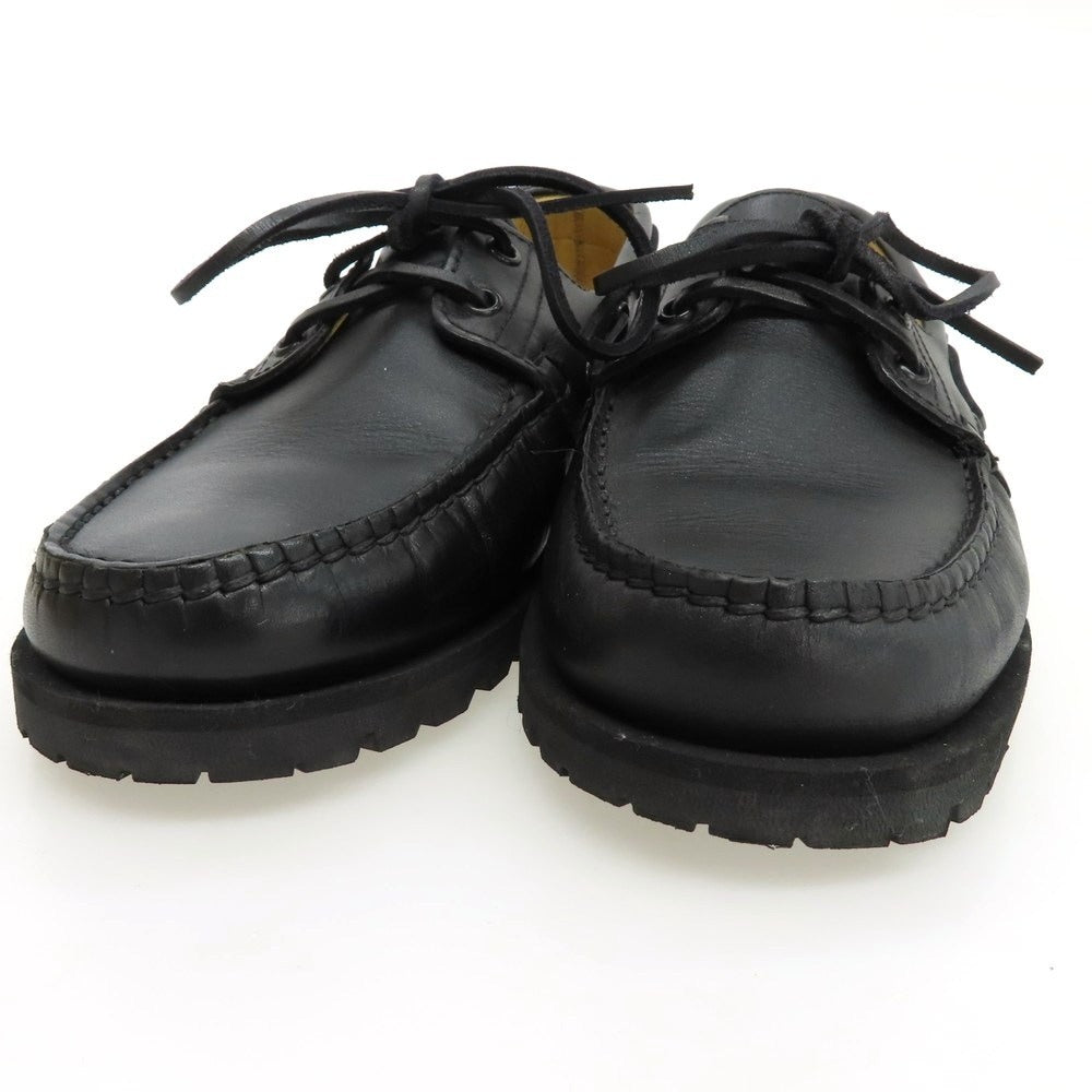 【中古】パラブーツ Paraboot MALO デッキシューズ ブラック【 7 1/2 】【 状態ランクB 】【 メンズ 】