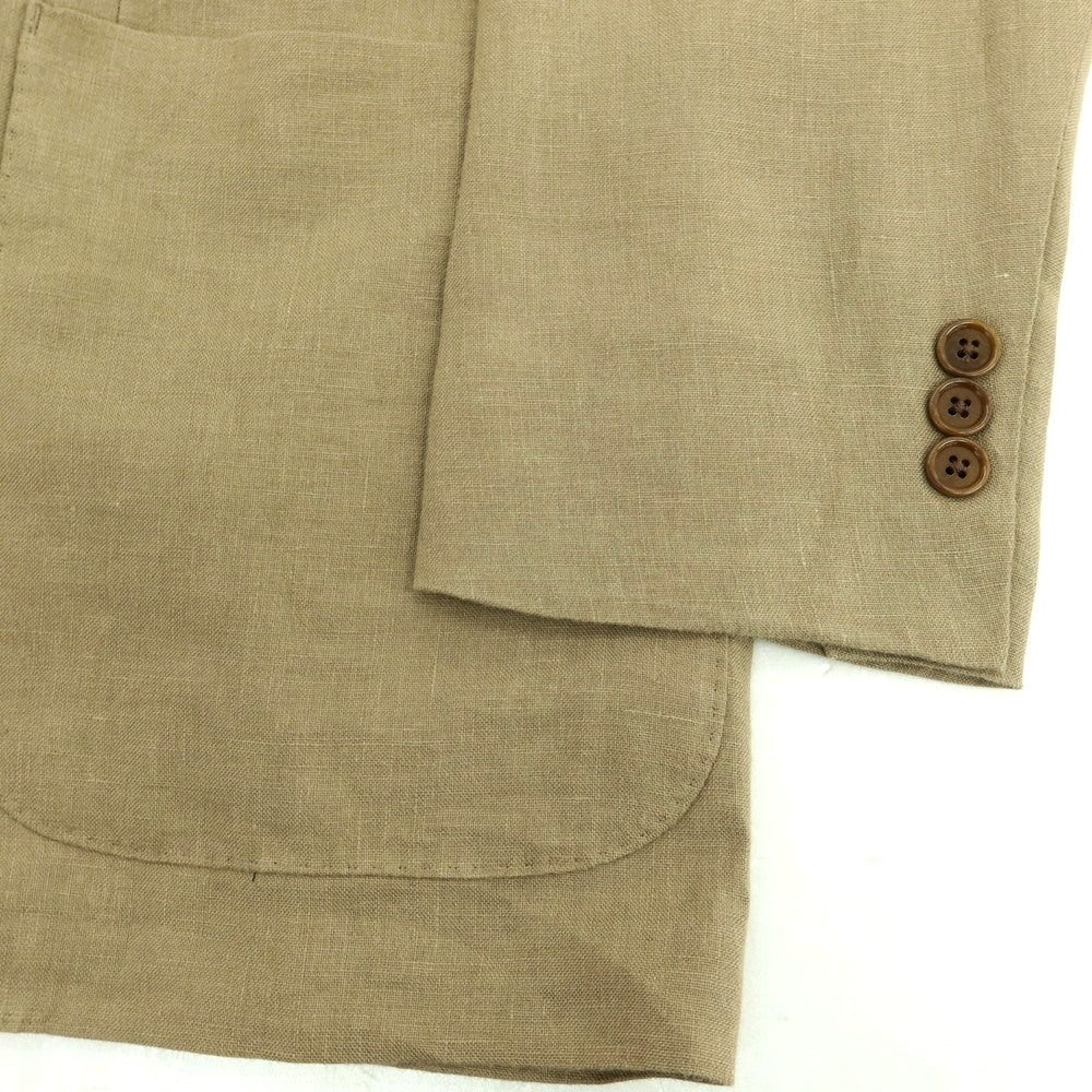 【中古】ユナイテッドアローズ UNITED ARROWS リネン 2B カジュアルジャケット ベージュ【 52 】【 状態ランクB 】【 メンズ 】