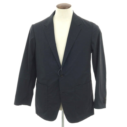 【中古】ユナイテッドアローズ UNITED ARROWS ストレッチ ナイロンポリエステル シアサッカー ストライプ 2B カジュアルジャケット ネイビー【 L 】【 状態ランクB 】【 メンズ 】