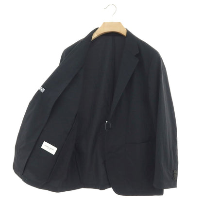 【中古】ユナイテッドアローズ UNITED ARROWS ストレッチ ナイロンポリエステル シアサッカー ストライプ 2B カジュアルジャケット ネイビー【 L 】【 状態ランクB 】【 メンズ 】