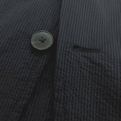 【中古】ユナイテッドアローズ UNITED ARROWS ストレッチ ナイロンポリエステル シアサッカー ストライプ 2B カジュアルジャケット ネイビー【 L 】【 状態ランクB 】【 メンズ 】