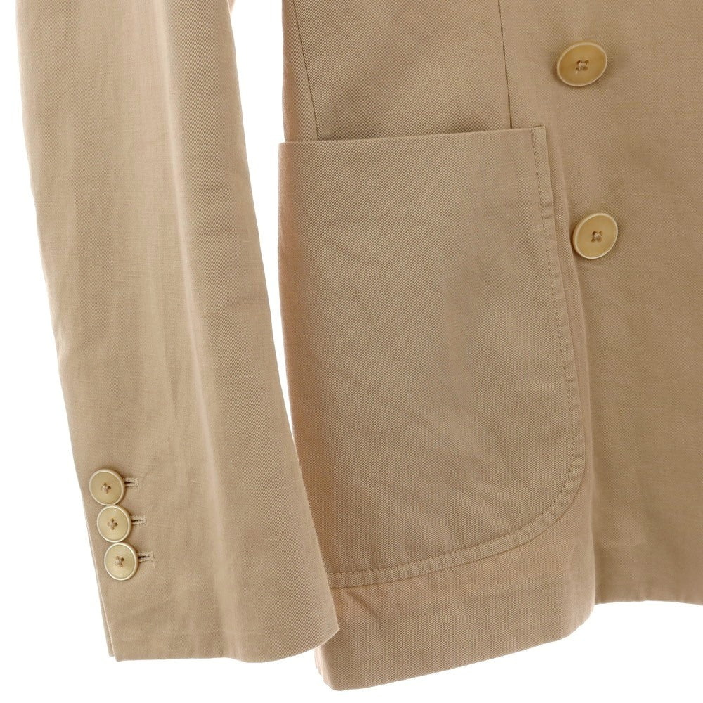 【中古】ザ ジジ THE GIGI ZIGGY コットンリネン 8B ダブルスーツ ベージュ【サイズ42】【 状態ランクC 】【 メンズ 】