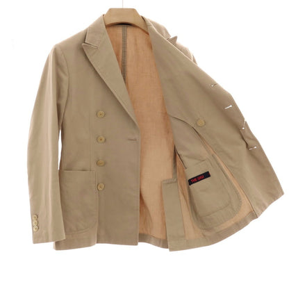【中古】ザ ジジ THE GIGI ZIGGY コットンリネン 8B ダブルスーツ ベージュ【サイズ42】【 状態ランクC 】【 メンズ 】