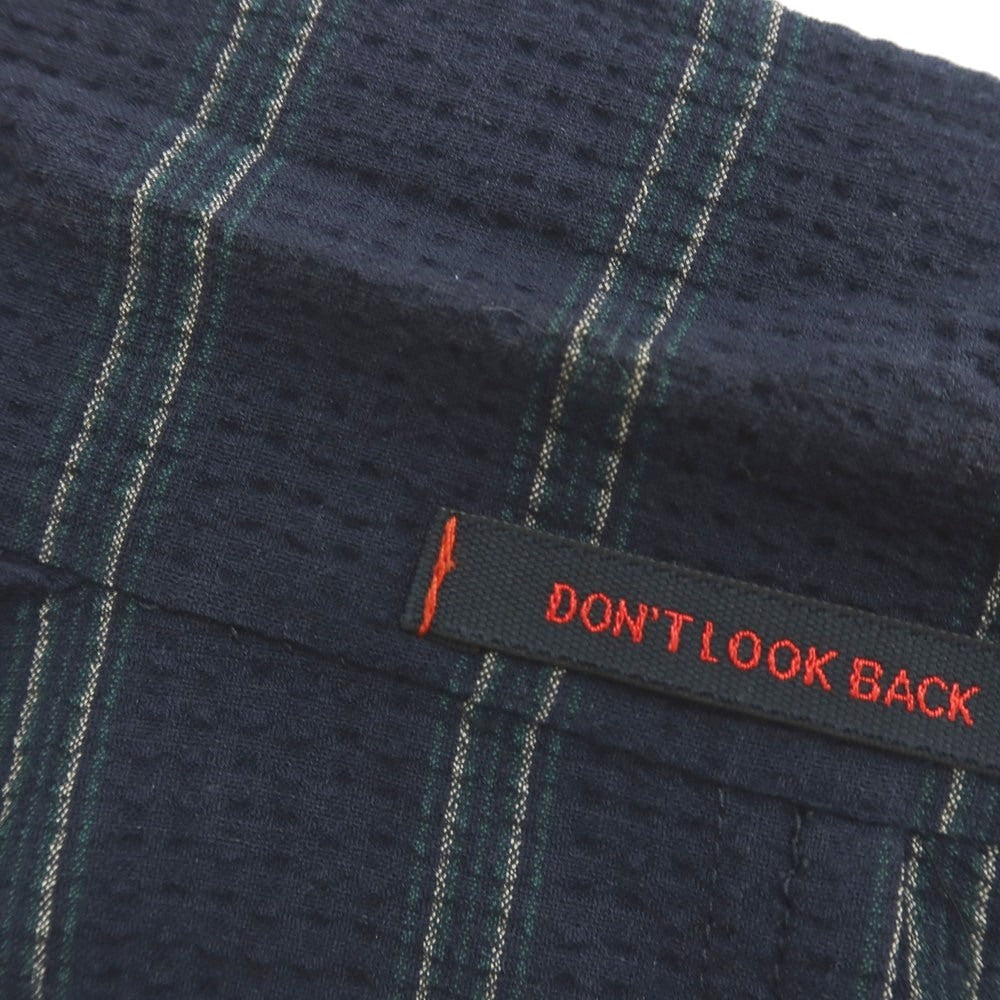 【中古】ザ ジジ THE GIGI ストレッチ コットン シアサッカー ストライプ ダブル8B カジュアルジャケット ネイビー【 42 】【 状態ランクC 】【 メンズ 】