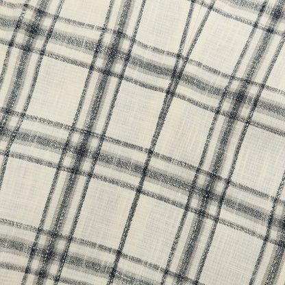 【中古】タリアトーレ TAGLIATORE Brilla per il gusto別注 リネンコットンアクリルナイロン チェック 2B カジュアルジャケット ホワイトxネイビー【 42 】【 状態ランクC 】【 メンズ 】