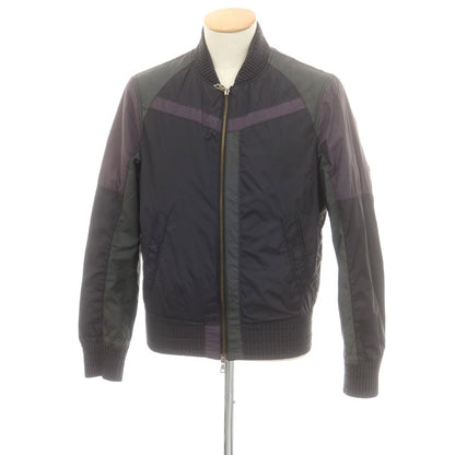 【中古】コードナイン KODE9 ナイロン ダブルジップ 中綿ブルゾン ブラックxグレイッシュパープル【 46 】【 状態ランクB 】【 メンズ 】