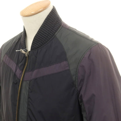 【中古】コードナイン KODE9 ナイロン ダブルジップ 中綿ブルゾン ブラックxグレイッシュパープル【 46 】【 状態ランクB 】【 メンズ 】