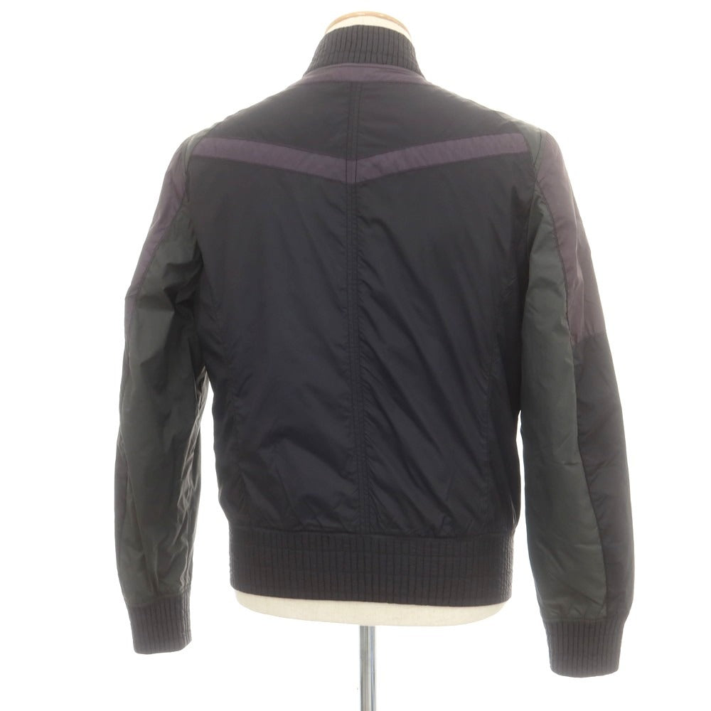 【中古】コードナイン KODE9 ナイロン ダブルジップ 中綿ブルゾン ブラックxグレイッシュパープル【 46 】【 状態ランクB 】【 メンズ 】
