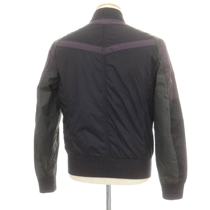 【中古】コードナイン KODE9 ナイロン ダブルジップ 中綿ブルゾン ブラックxグレイッシュパープル【 46 】【 状態ランクB 】【 メンズ 】