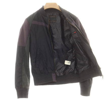 【中古】コードナイン KODE9 ナイロン ダブルジップ 中綿ブルゾン ブラックxグレイッシュパープル【 46 】【 状態ランクB 】【 メンズ 】