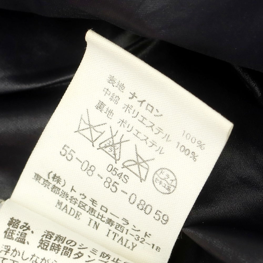 【中古】コードナイン KODE9 ナイロン ダブルジップ 中綿ブルゾン ブラックxグレイッシュパープル【サイズ46】【 状態ランクB 】【 メンズ 】 [DPD]