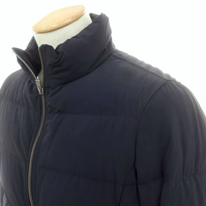 【中古】ヘルノ Herno ナイロンポリウレタン スタンドカラー ダブルジップ ダウンジャケット ネイビー【 44 】【 状態ランクC 】【 メンズ 】