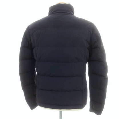 【中古】ヘルノ Herno ナイロンポリウレタン スタンドカラー ダブルジップ ダウンジャケット ネイビー【 44 】【 状態ランクC 】【 メンズ 】