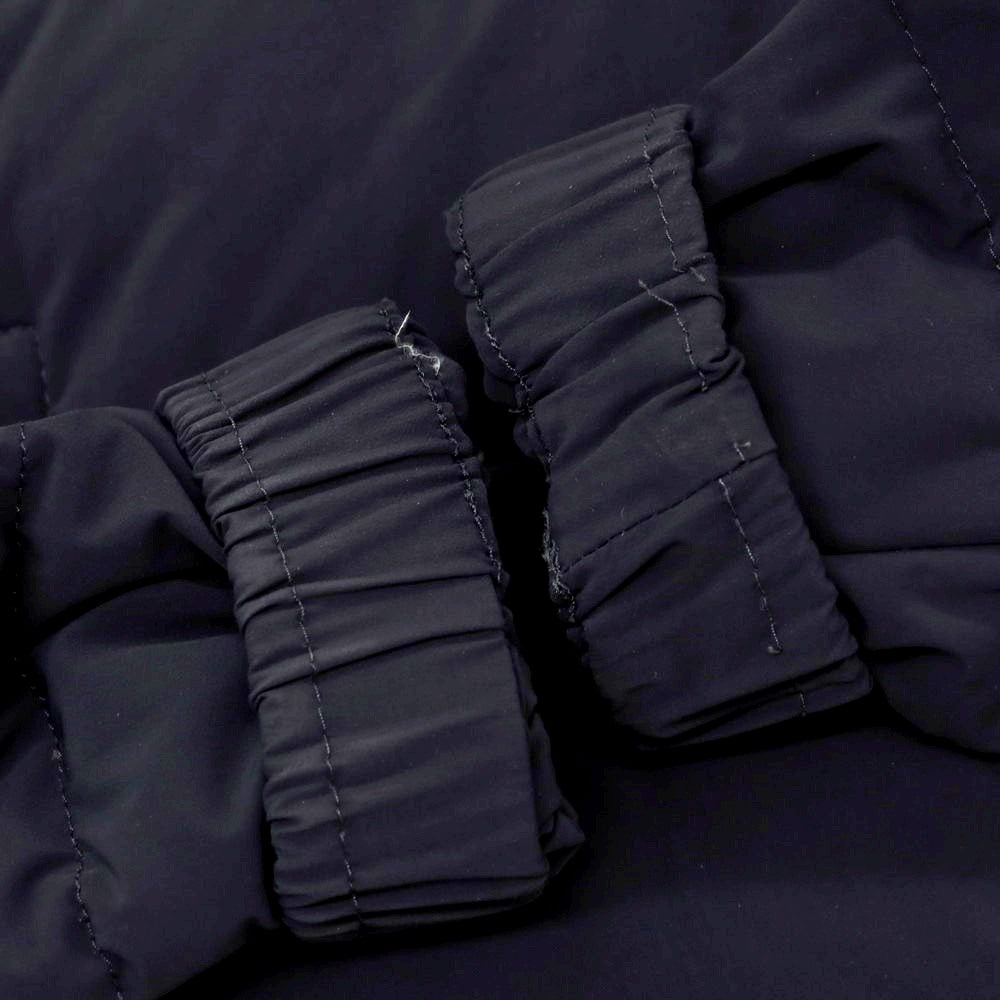 【中古】ヘルノ Herno ナイロンポリウレタン スタンドカラー ダブルジップ ダウンジャケット ネイビー【 44 】【 状態ランクC 】【 メンズ 】