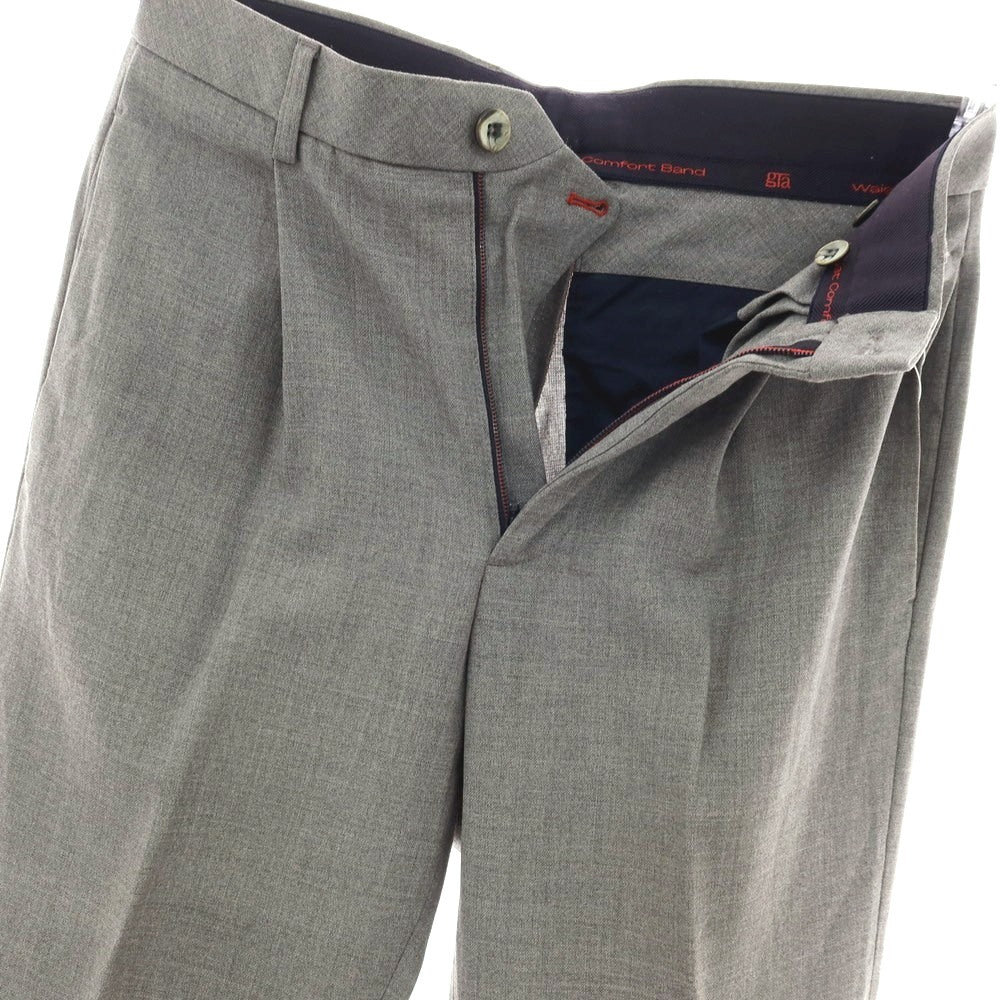 【中古】ジーティーアー G.T.A Nigel ウール カジュアルスラックスパンツ グレー【サイズ44】【 状態ランクD 】【 メンズ 】