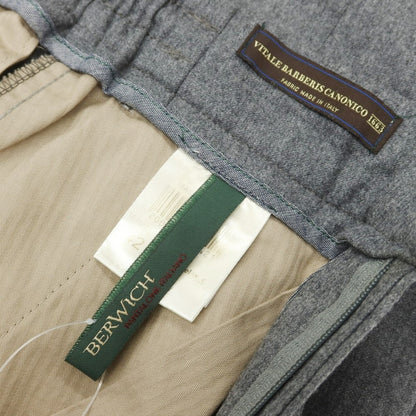 【中古】ベルウィッチ BERWICH ウール イージースラックスパンツ グレー【 42 】【 状態ランクB 】【 メンズ 】