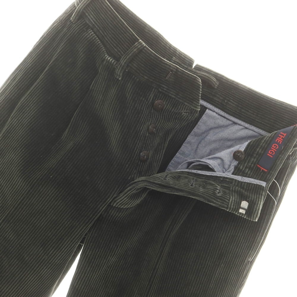 【中古】ザ ジジ THE GIGI ストレッチ コーデュロイパンツ オリーブ【サイズ42】【 状態ランクC 】【 メンズ 】 [DPD]