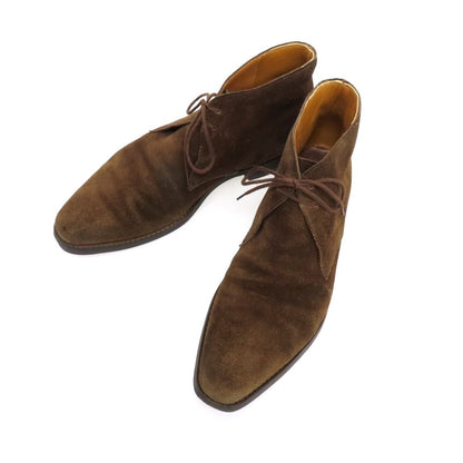 【中古】クロケットアンドジョーンズ CROCKETT&amp;JONES TETBURY スエード チャッカブーツ ブラウン【 6 1/2 E 】【 状態ランクC 】【 メンズ 】