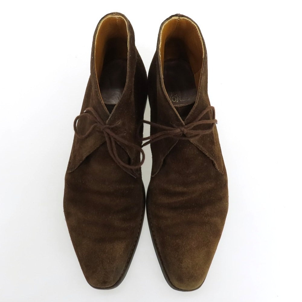 【中古】クロケットアンドジョーンズ CROCKETT&amp;JONES TETBURY スエード チャッカブーツ ブラウン【 6 1/2 E 】【 状態ランクC 】【 メンズ 】