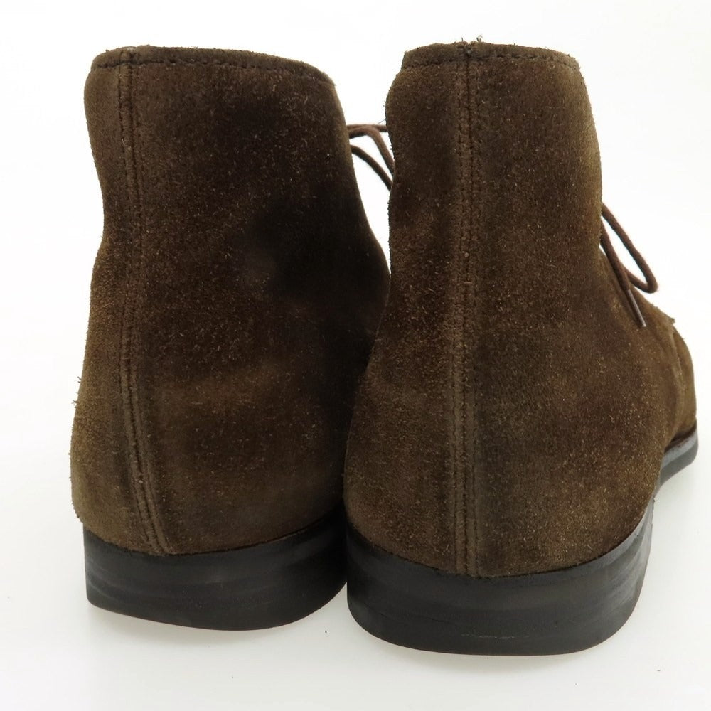 【中古】クロケットアンドジョーンズ CROCKETT&amp;JONES TETBURY スエード チャッカブーツ ブラウン【 6 1/2 E 】【 状態ランクC 】【 メンズ 】