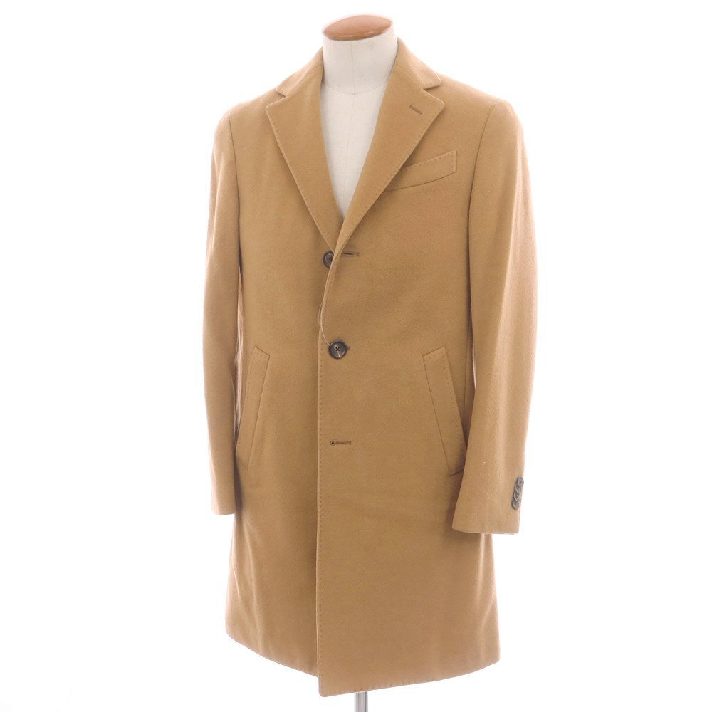 【中古】ラルディーニ LARDINI ウールカシミヤ チェスターフィールドコート キャメル【 46 】【 状態ランクD 】【 メンズ 】