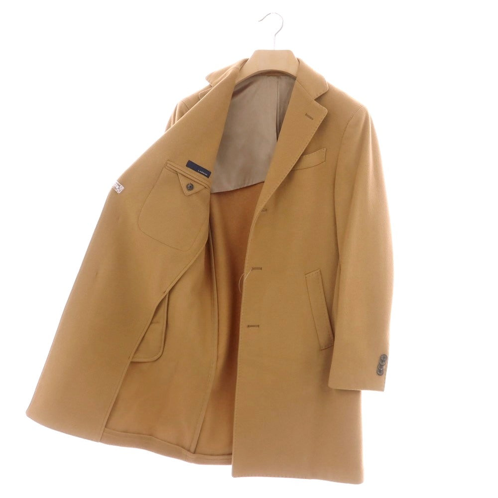 【中古】ラルディーニ LARDINI ウールカシミヤ チェスターフィールドコート キャメル【 46 】【 状態ランクD 】【 メンズ 】