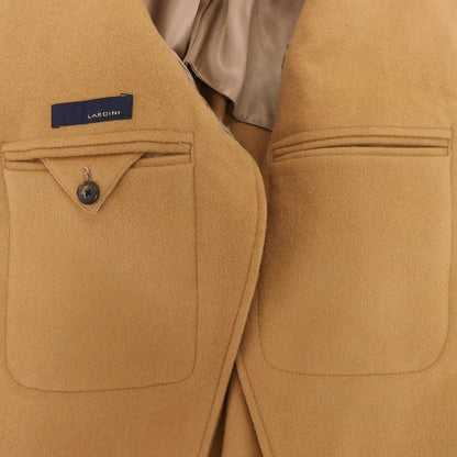 【中古】ラルディーニ LARDINI ウールカシミヤ チェスターフィールドコート キャメル【 46 】【 状態ランクD 】【 メンズ 】