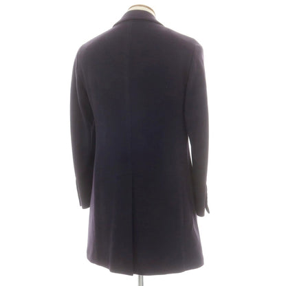 【中古】ラルディーニ LARDINI ウール チェスターフィールドコート ネイビー【 46 】【 状態ランクD 】【 メンズ 】