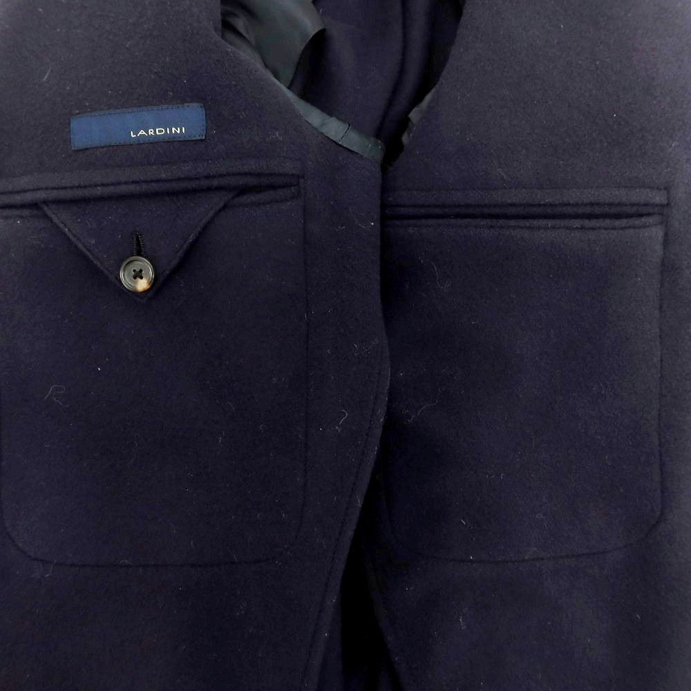 【中古】ラルディーニ LARDINI ウール チェスターフィールドコート ネイビー【 46 】【 状態ランクD 】【 メンズ 】