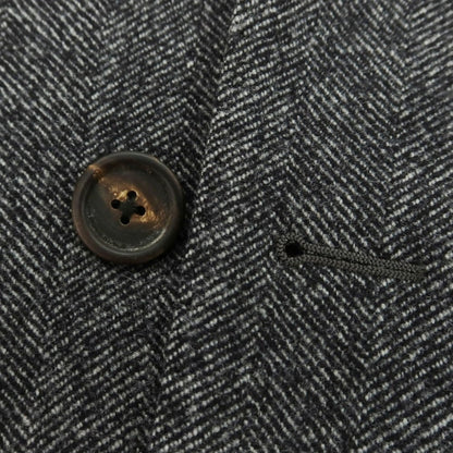 【中古】ラルディーニ LARDINI ウールカシミヤ ヘリンボーン織り チェスターフィールドコート グレー【 46 】【 状態ランクB 】【 メンズ 】