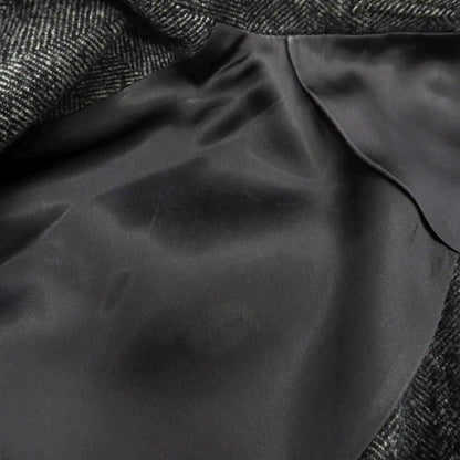 【中古】ラルディーニ LARDINI ウールカシミヤ ヘリンボーン織り チェスターフィールドコート グレー【 46 】【 状態ランクB 】【 メンズ 】